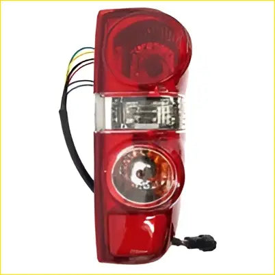Right rear tail light for holden colorado ute rc 2008-2012 with red plastic, clear lens, and black wiring back view