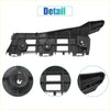 Right side front bumper bracket for toyota prius 2010 to 2015 black plastic trim piece with molded slots and mounting holes