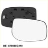 Right side mirror glass with backing plate for toyota 2010-2015 in black plastic for 4wd ute offroad use