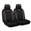 R.M. Williams Seat Cover Set Velour Front Black