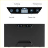 Black digital control panel with illuminated buttons on rockarmor 31 litre vehicle draw fridge for 4wd and offroad use