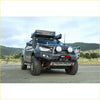 Black rockarmor gt hoop steel bullbar front bumper with round headlights red trim for isuzu dmax 2020-2024