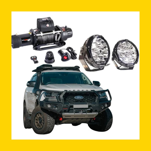 Rockarmor GT Hoopless Steel Bullbar Combo Ford Everest