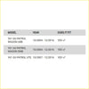 Compatibility chart showing fit confirmation for rockarmor premium bullbar frontal combo on y61 gu patrol 4wd models