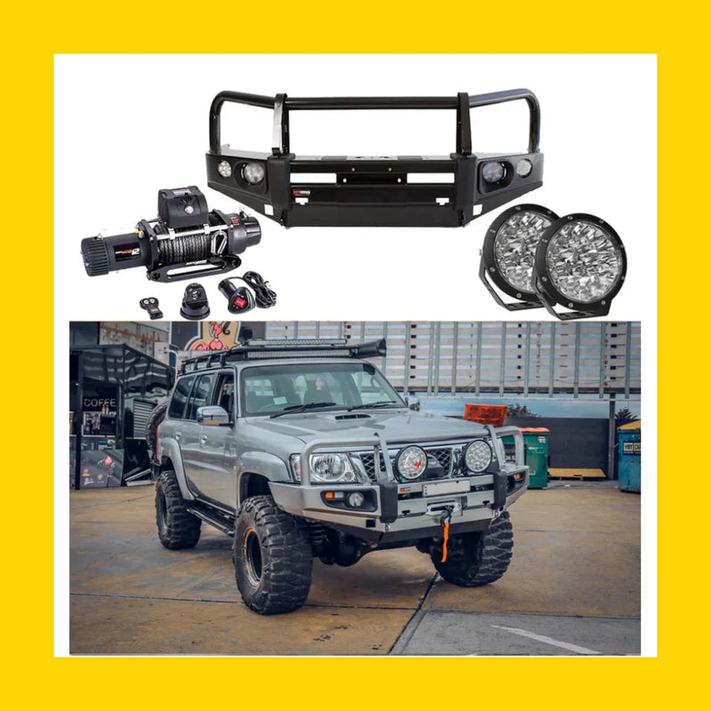 Rockarmor Premium Bullbar Frontal Combo To Suit Nissan