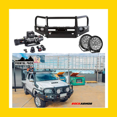 Rockarmor Premium Bullbar Frontal Combo To Suit Toyota