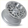 Silver metallic alloy wheel roh alloy assault with machined finish multi-spoke design 17x9 6x139.7 offset -12