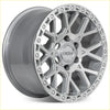 Silver roh crawler 17x9 alloy wheel with rugged multi-spoke design and roh logo at center, 6x139.7 bolt pattern