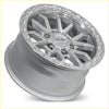 Silver kuh alloy wheel roh raid with machined finish and intricate spokes 17x9 6x139.7 35 offset