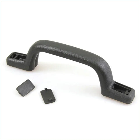 Black plastic roof grab handle with two matching black caps for toyota hilux rn ln 1988 1997