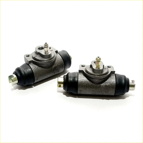 Black rubber-coated metal rr wheel brake cylinders with brass fittings for mazda b series 1985-2006