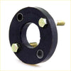 Black rubber hubcentric ring with three hex bolts and shafts for nissan king cab 1984-1986 steering shaft coupling