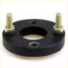 Black rubber coupling steering shaft adapter for nissan king cab 1984-1986 with two gold threaded bolts and nuts
