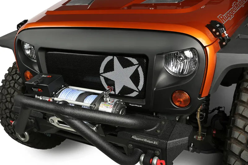 Rugged Ridge 12034.31 Spartan Grille Kit Star 07-18 Jeep