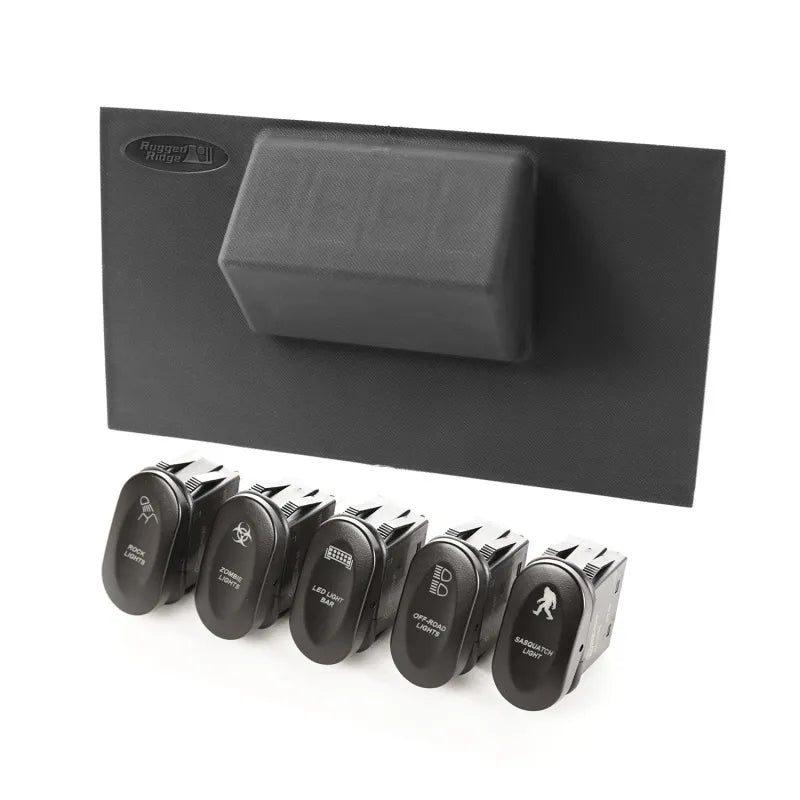 Rugged Ridge 17235.72 Etched Lower 4 Switch Panel Kit