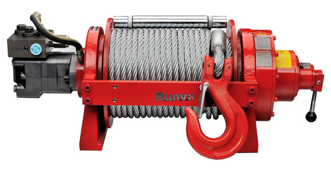 Runva HWP20000Y2P Industrial Winch Hydraulic 20000lb