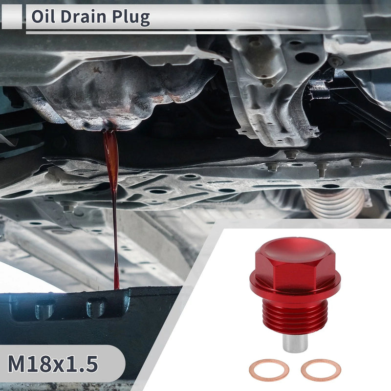 Car Motorcycle Boat Set M18x1.5 Engine Oil Drain Plug with Gasket