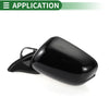 Honda Fit (2009-2014) Manual Folding Gloss Black Left Side Door Mirror