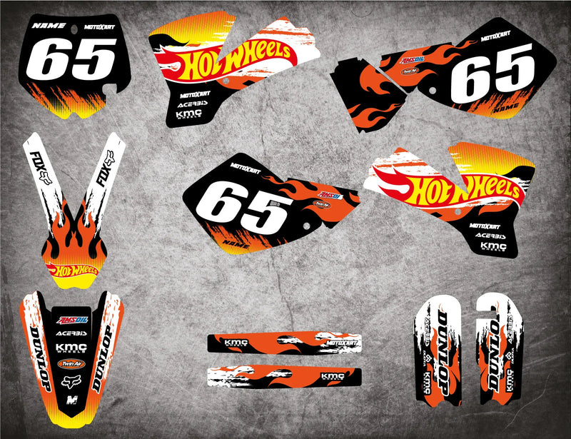 KTM 65 (2002-2008) BLAZE STYLE Stickers Custom Graphics Full Kit