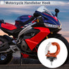 Round Shape Aluminum Alloy Motorcycle Hanging Hook 1 Pc Orange White