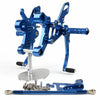 Yamaha MT-09 FZ-09 Footpegs Rearset System Blue (2014-2016)