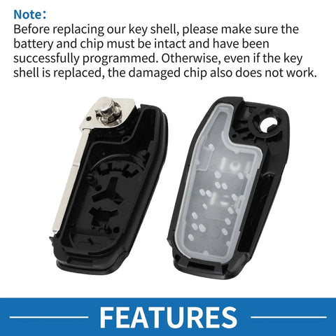 Ford Ranger Keyless Entry Remote Fob Shell Case (2011-2019)