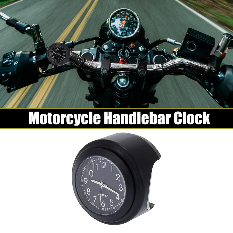 Motorcycle Handlebar Mount / 22-25mm 7/8" to 1" / Watch Dial Clock