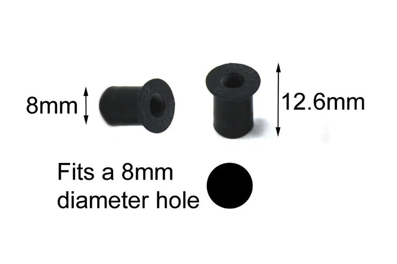 Ducati 748-999 50x Rubber Well Nuts Thread M4x8 Windscreen (1994–2003)