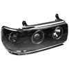 Landcruiser 80 Series Angel Eyes LED Projector Headlights BLACK (1989–1997)
