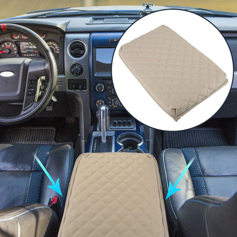 Ford F-150 (2009-2014) Beige Center Console Lid Armrest Cover