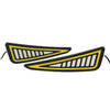 Car - White / Amber Universal DRL LED Daytime Running Lights