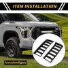 Toyota Tundra Set Front Headlights Grille Vent Cover Trim (2022–2024)