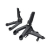 Honda CBR600RR Black Front Driver Footrest Bracket Set (2007-2024)