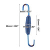 Motorcycle 8pcs Exhaust Pipe Spring 68mm 2.68in Stainless Steel Blue