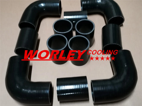 Cars 2" 51mm Universal 2mm Thick Aluminum Intercooler Turbo Piping Kit