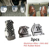 3pcs Auto Car Accelerator Foot Pedals Non-slip Brake Pad Clutch Covers