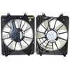 Set of 2 Cooling Fan Assemblies Driver & Passenger Side