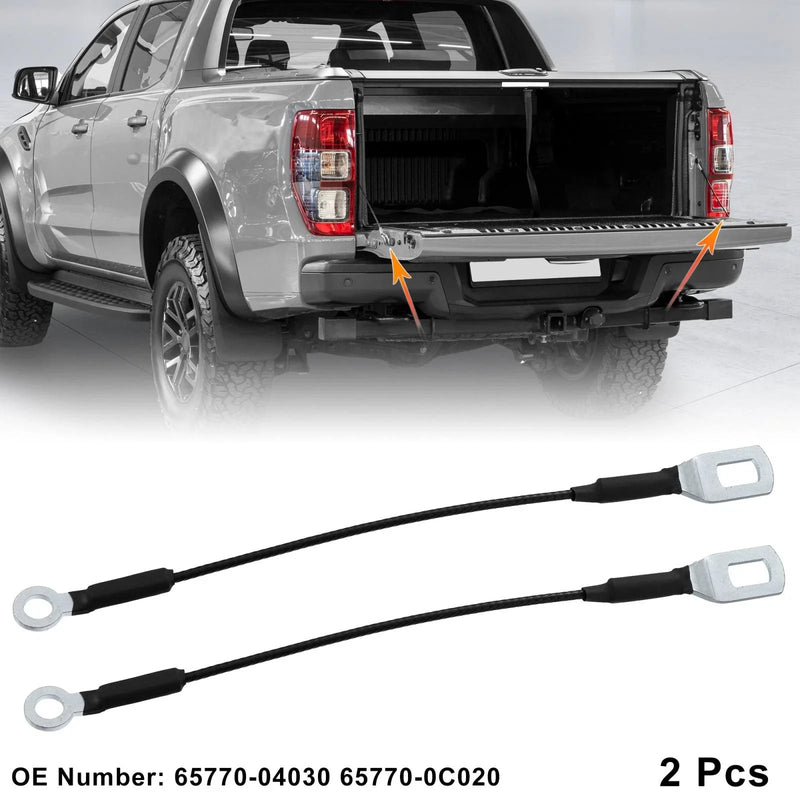 Toyota Tacoma 2 x Tailgate Cables Lift Gate Straps (1995–2003)