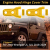 Jeep Wrangler JL JLU 2018-2024 - Plastic Yellow Engine Hood Hinge Cover