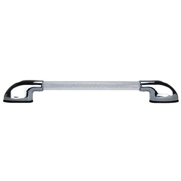 Caravan LED Blue Illuminated Hand Rail 12V Chrome Plated Zinc Alloy End Caps