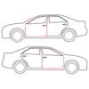 Nissan Datsun 120Y B210 1974-1977 Front Door Weatherstrip