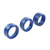 Mazda 3, CX-5 Blue AC Climate Control Knob Ring Covers (2014-2019)
