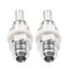 6AN Male Flare Bulkhead to 5/16" Hose Barb Fuel Tank Fittings