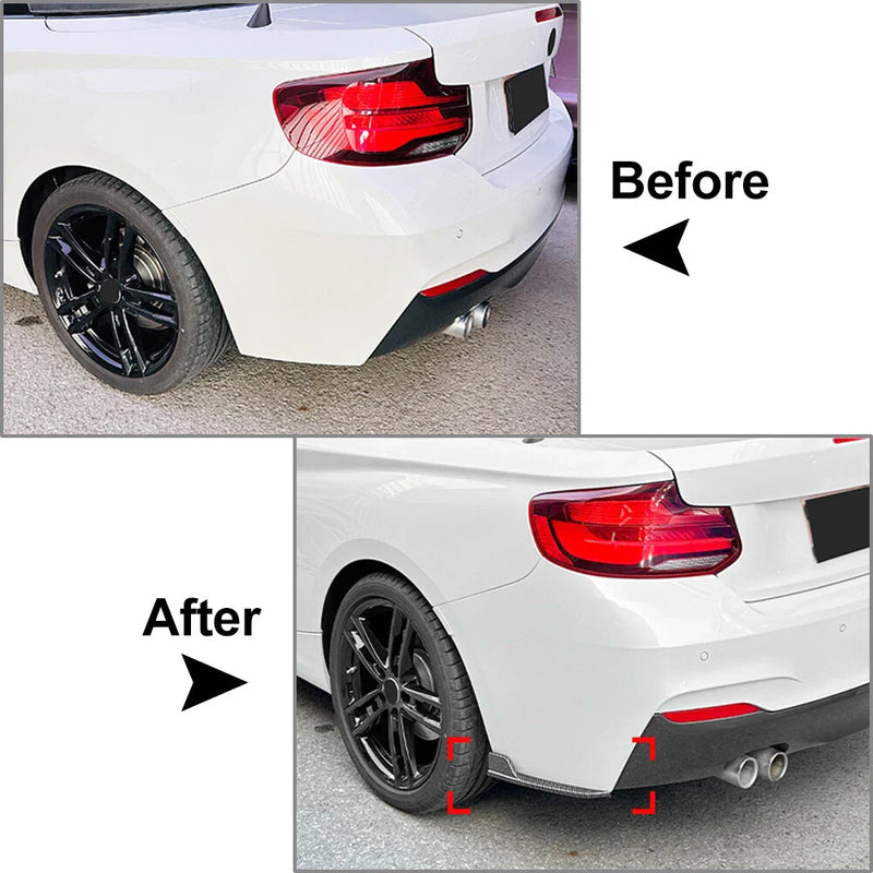 BMW 2 Series F22 F23 M Sport Rear Bumper Side Spoiler Splitter (2015-2019)