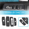 Toyota Prado LC250 4 x Window Lift Panel Trim ABS Carbon Fiber (2024-2025)