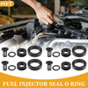 Honda Prelude (1997-2001) NBR Rubber Black Fuel Injector Seal O Ring 4 x Sets