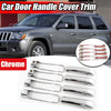 Dodge Ram Jeep Grand Cherokee Commander Chrome Door Handle Cover Overlays