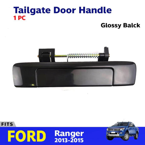 Tailgate Door Handle Outer Glossy BK Fits Ford Ranger T6 XLT  Pickup 2013-15 D06