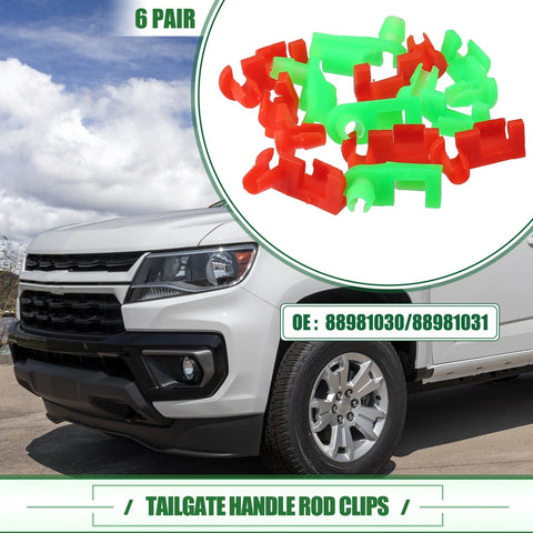 Chevrolet Silverado Tailgate Handle Rod Clips 6 x (1999 - 2009)