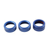 Mazda 3, CX-5 Blue AC Climate Control Knob Ring Covers (2014-2019)